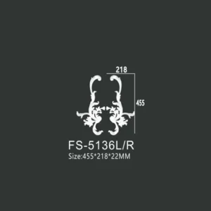 FS-5136L R PU decorative ornament for wall and ceiling decoration