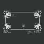 FS-5138+4031 PU one-piece corner ornament for wall frame decoration