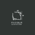 FS-5138L R PU one-piece corner ornament for wall frame decoration
