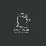 FS-5139L R PU one-piece corner ornament for wall frame decoration