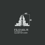 FS-5140L R PU one-piece corner ornament for wall frame decoration