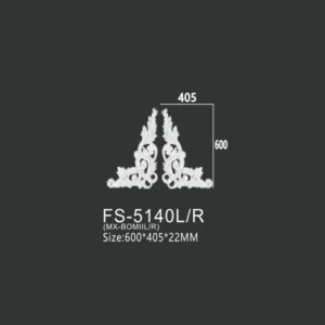 FS-5140L R PU one-piece corner ornament for wall frame decoration