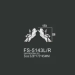 FS-5143L R PU decorative ornament for wall and ceiling decoration