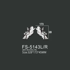 FS-5143L R PU decorative ornament for wall and ceiling decoration