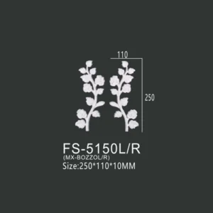 FS-5150L R PU decorative ornament for wall and ceiling decoration