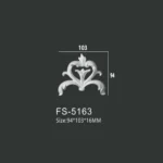 FS-5163 PU decorative ornament for wall and ceiling decoration