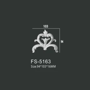 FS-5163 PU decorative ornament for wall and ceiling decoration