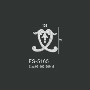 FS-5165 PU decorative ornament for wall and ceiling decoration