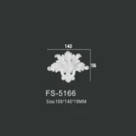 FS-5166 PU decorative ornament for wall and ceiling decoration
