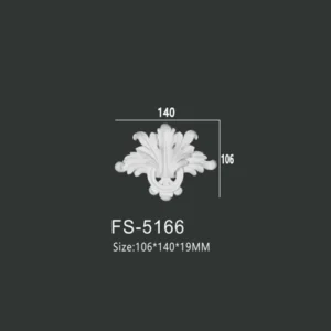 FS-5166 PU decorative ornament for wall and ceiling decoration