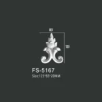 FS-5167 PU decorative ornament for wall and ceiling decoration