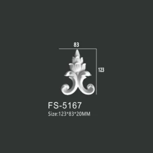 FS-5167 PU decorative ornament for wall and ceiling decoration