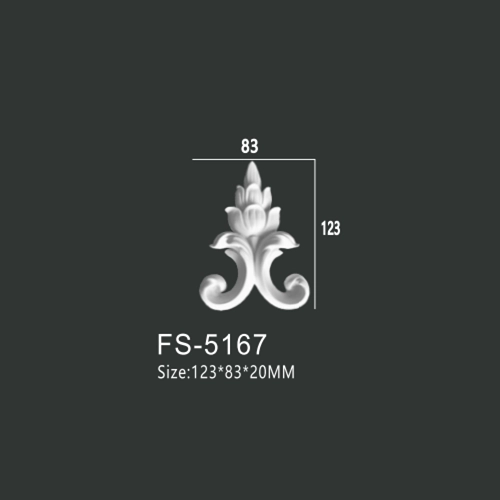FS-5167 PU decorative ornament for wall and ceiling decoration