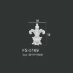 FS-5169 PU decorative ornament for wall and ceiling decoration