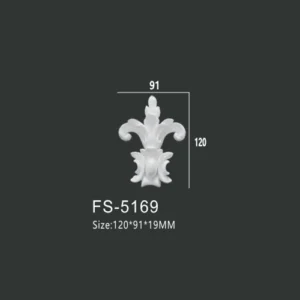 FS-5169 PU decorative ornament for wall and ceiling decoration