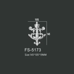 FS-5173 PU decorative ornament for wall and ceiling decoration