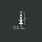 FS-5174 PU decorative ornament for wall and ceiling decoration