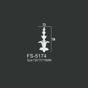 FS-5174 PU decorative ornament for wall and ceiling decoration