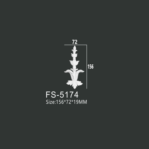 FS-5174 PU decorative ornament for wall and ceiling decoration