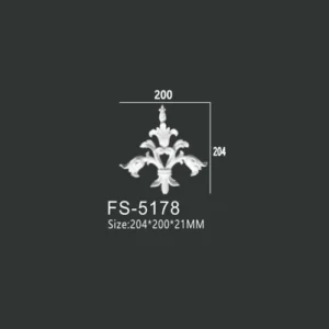 FS-5178 PU decorative ornament for wall and ceiling decoration
