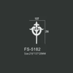 FS-5182 PU decorative ornament for wall and ceiling decoration