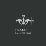 FS-5187 PU decorative ornament for wall and ceiling decoration