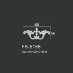 FS-5188 PU decorative ornament for wall and ceiling decoration