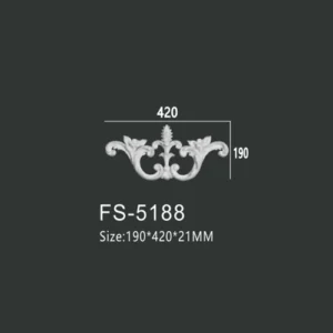FS-5188 PU decorative ornament for wall and ceiling decoration