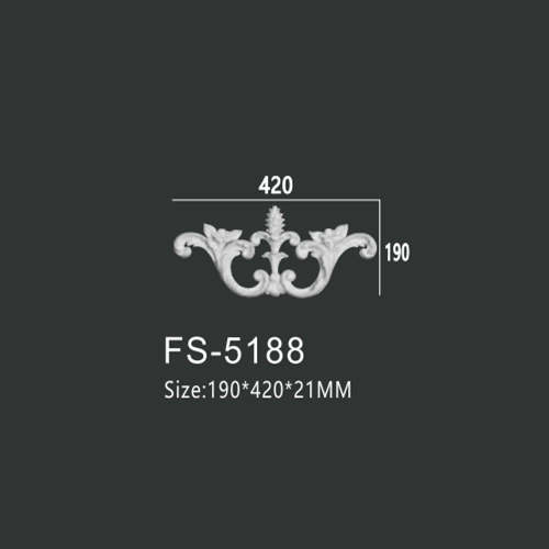 FS-5188 PU decorative ornament for wall and ceiling decoration