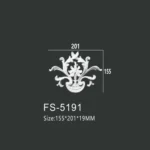 FS-5191 PU decorative ornament for wall and ceiling decoration