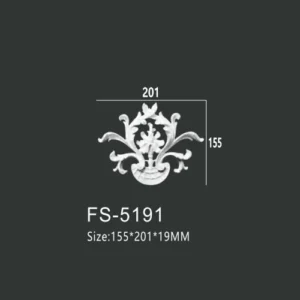 FS-5191 PU decorative ornament for wall and ceiling decoration