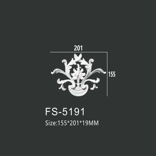 FS-5191 PU decorative ornament for wall and ceiling decoration
