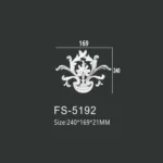 FS-5192 PU decorative ornament for wall and ceiling decoration