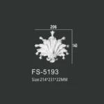 FS-5193 PU decorative ornament for wall and ceiling decoration