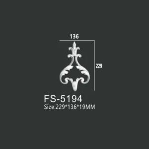 FS-5194 PU decorative ornament for wall and ceiling decoration