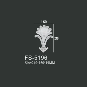 FS-5196 PU decorative ornament for wall and ceiling decoration