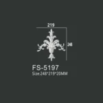 FS-5197 PU decorative ornament for wall and ceiling decoration