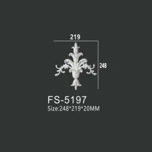 FS-5197 PU decorative ornament for wall and ceiling decoration