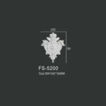 FS-5200 PU decorative ornament for wall and ceiling decoration