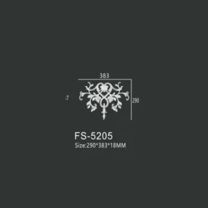 FS-5205 PU decorative ornament for wall and ceiling decoration