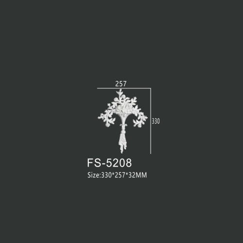 FS-5208 PU decorative ornament for wall and ceiling decoration