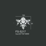 FS-5217 PU decorative ornament for wall and ceiling decoration