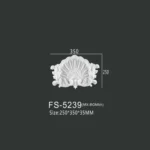 FS-5239 PU decorative ornament for wall and ceiling decoration
