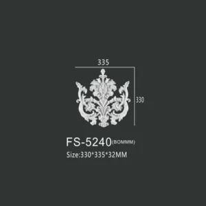 FS-5240 PU decorative ornament for wall and ceiling decoration