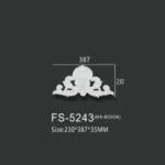 FS-5243 PU decorative ornament for wall and ceiling decoration