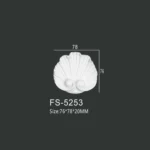 FS-5253 PU decorative ornament for wall and ceiling decoration