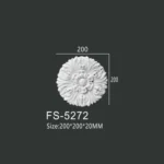 FS-5272 PU decorative ornament for wall and ceiling decoration