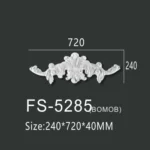 FS-5285 PU decorative ornament for wall and ceiling decoration