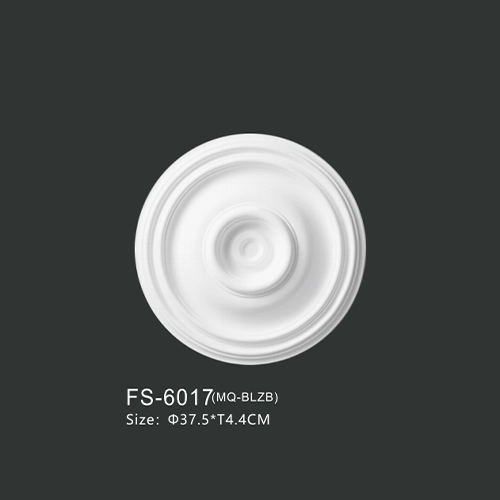 FS-6017 PU one-piece ceiling medallion for chandelier and ceiling decoration