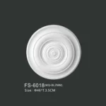 FS-6018 PU one-piece ceiling medallion for chandelier and ceiling decoration